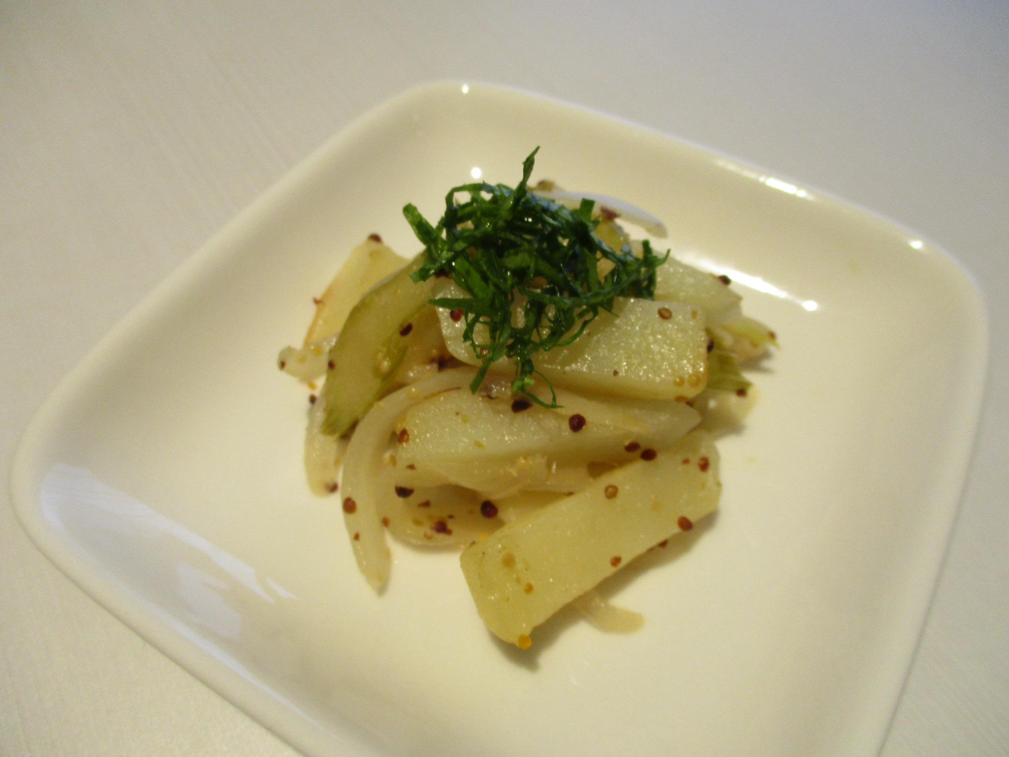 じゃがいもマスタードソテー