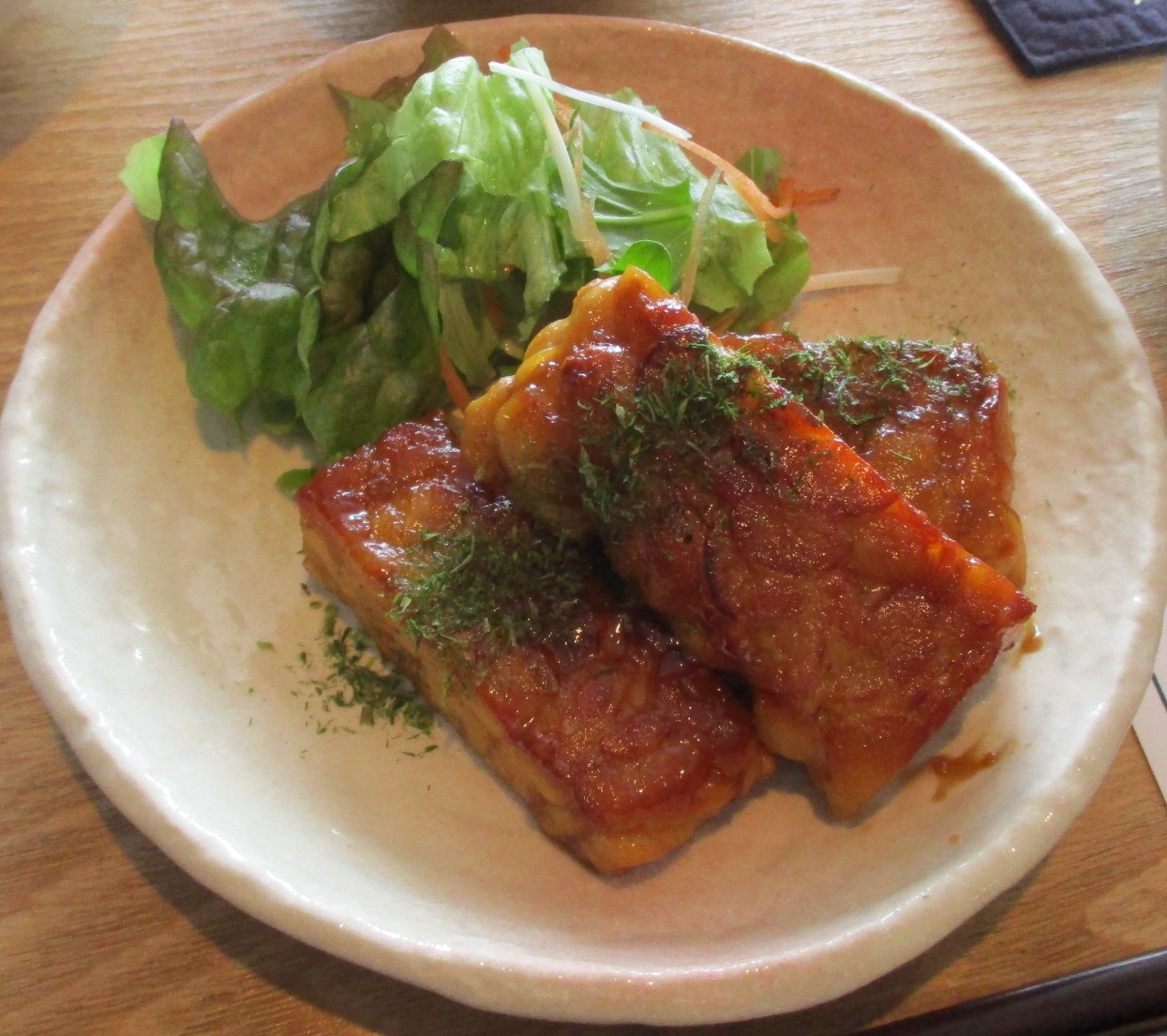 テンペの照り焼き