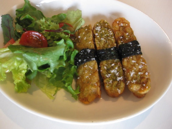 テンペの磯辺揚げ