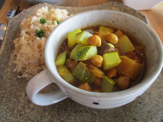 ひよこ豆と夏野菜のカレー