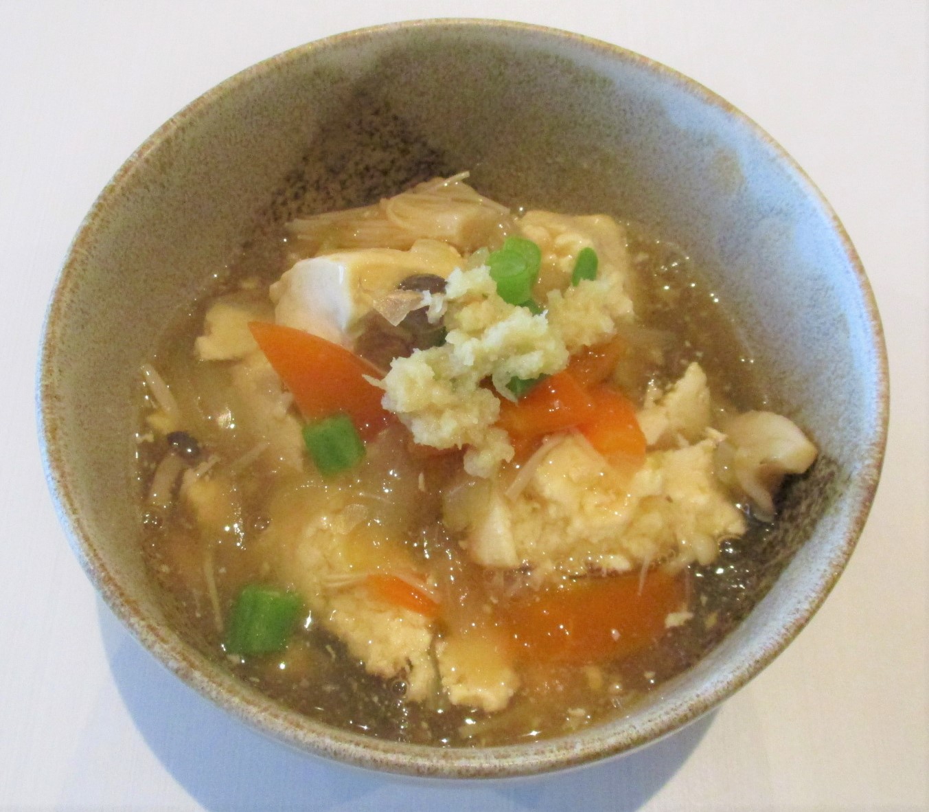 豆腐の葛あんかけ