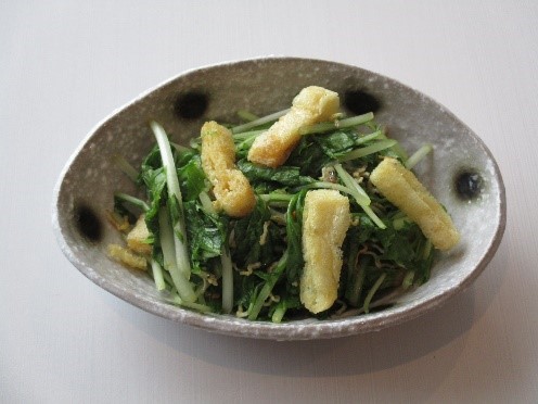 水菜のじゃこサラダ